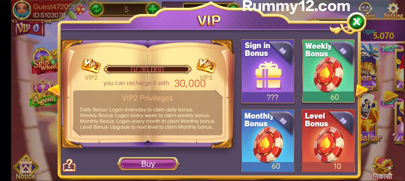 VIP Program In 3 Patti Winner Application 