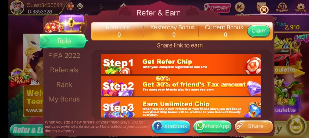 Invite Your Friends & Earn Real Money In Rummy East App
